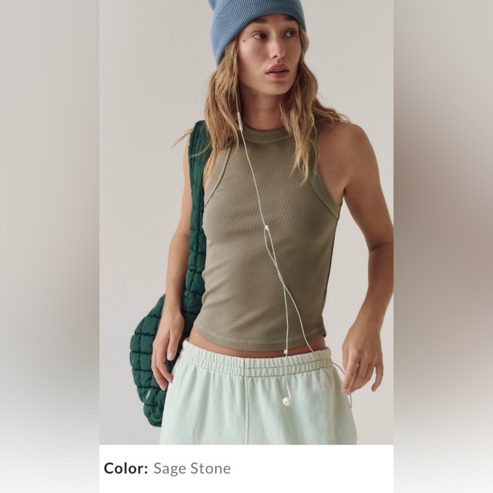 Free People Movement ‘ Knockout Tank ‘ *NWT 
Color ~ Sage Stone ~ XS ~ - Picture 15 of 15